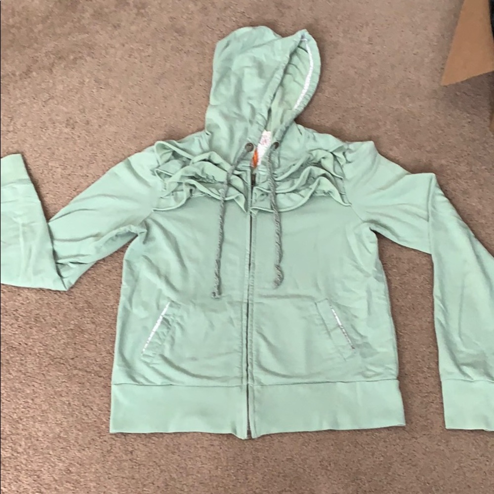 Anthropologie Mint Green Hoodie